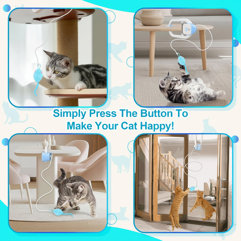 Fun Electronic Cat Toy Rechargeable Mouse Teaser