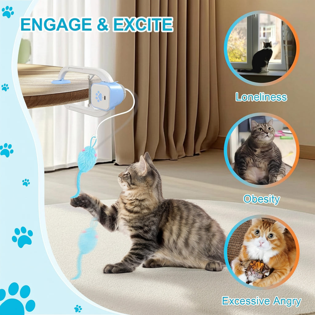 Fun Electronic Cat Toy Rechargeable Mouse Teaser
