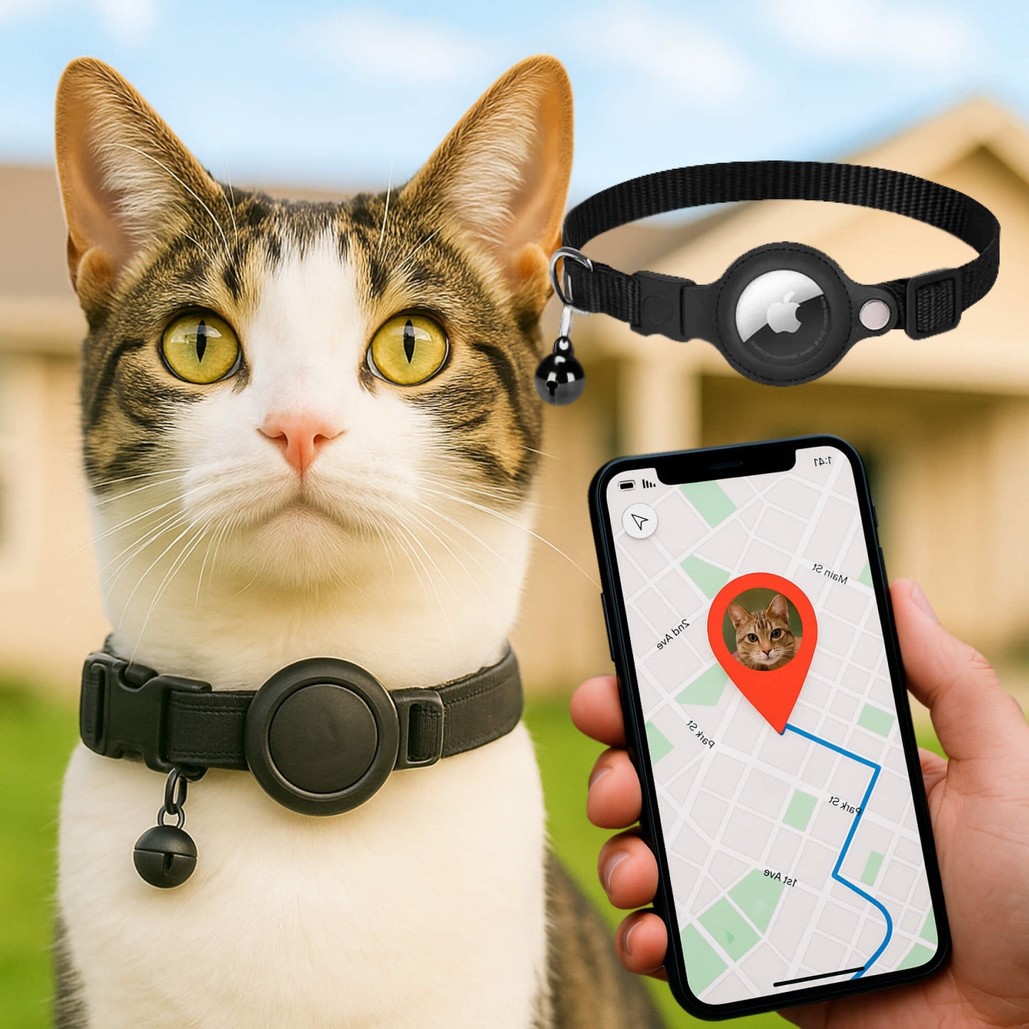 Safe Glow Pet GPS Tracking Cat Collar