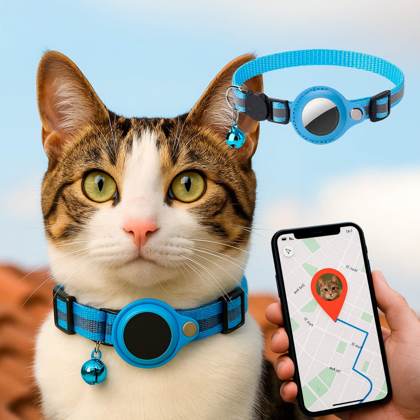 Safe Glow Pet GPS Tracking Cat Collar