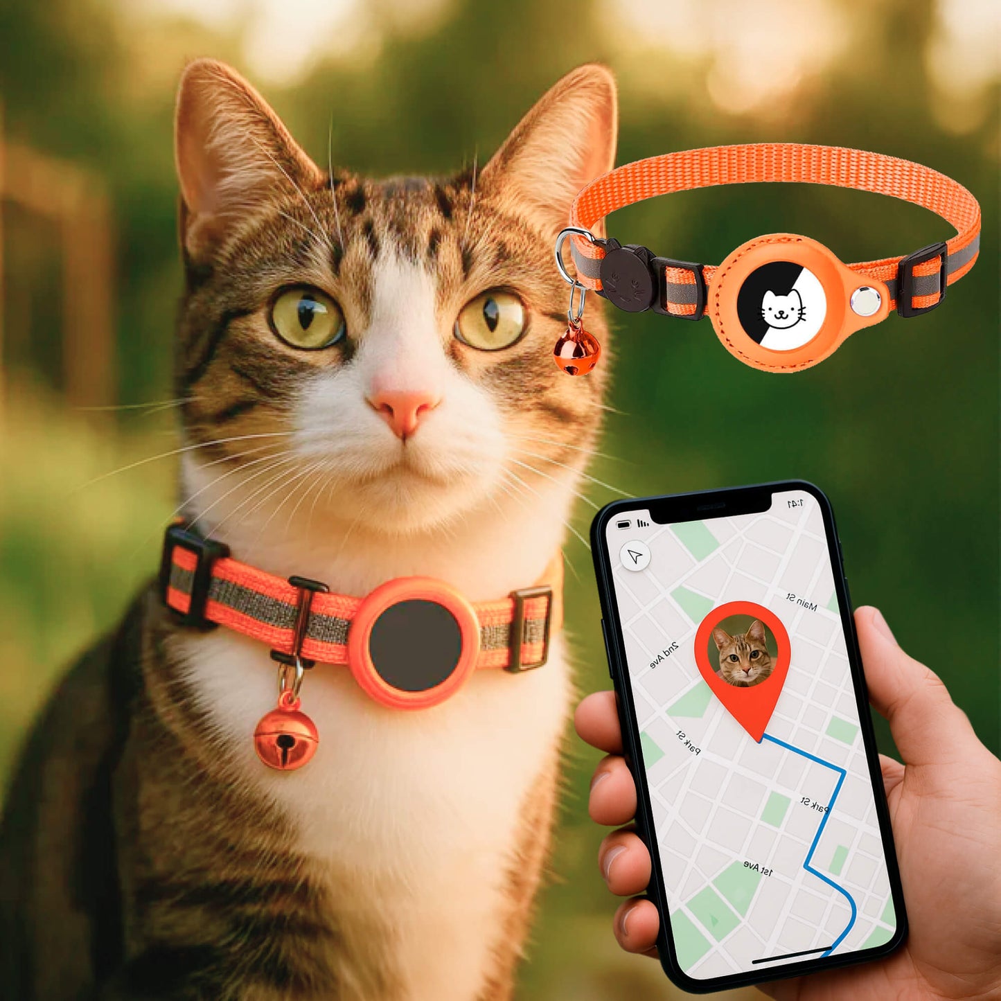 Safe Glow Pet GPS Tracking Cat Collar