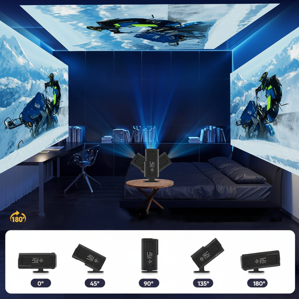 Compact 4K Wireless Home Cinema Projector