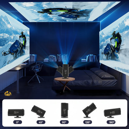 Compact 4K Wireless Home Cinema Projector