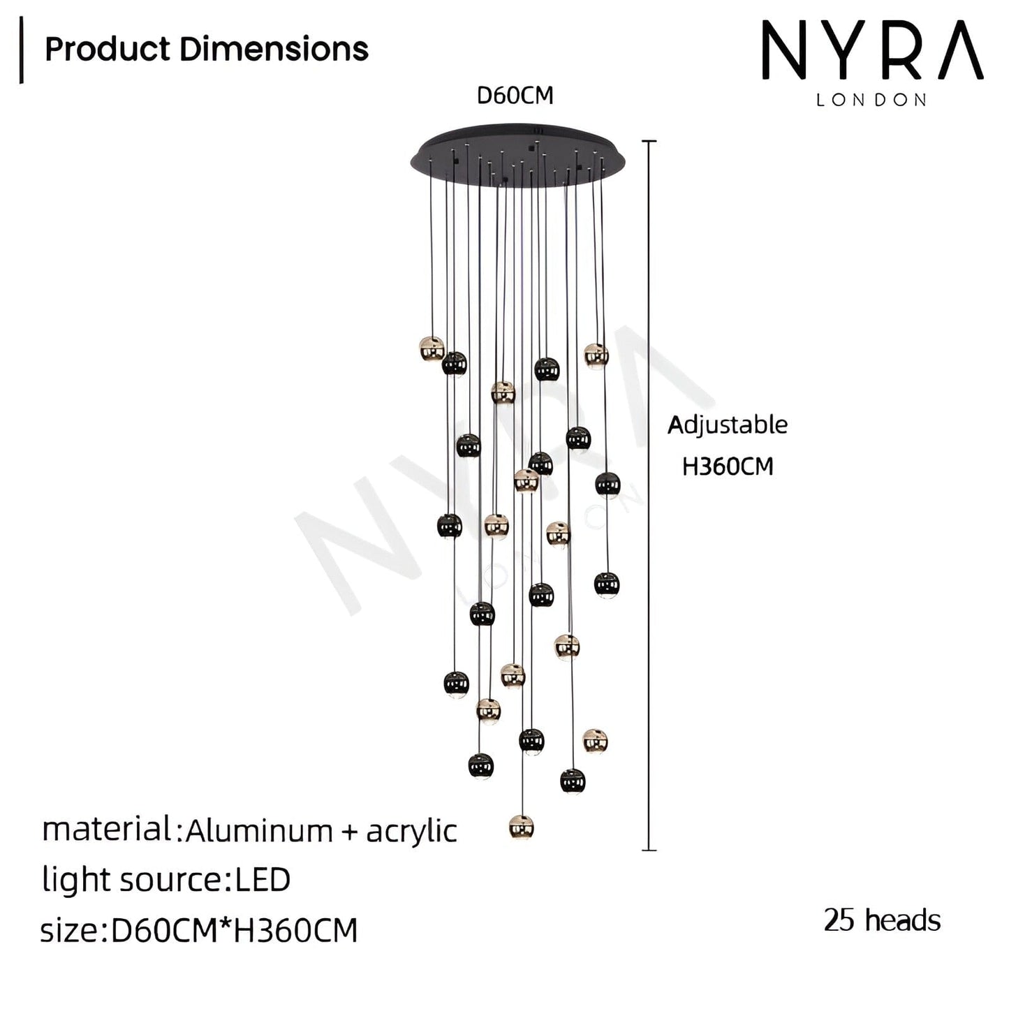 Elegant Drop Glass Pendant Light