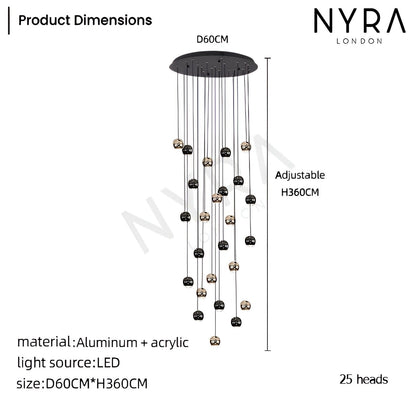 Elegant Drop Glass Pendant Light