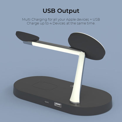 Fast 4-in-1 Wireless Charging Pad for iPhone and Accessories