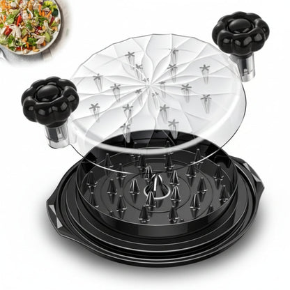 Easy Use Manual Meat Shredder with Glass Bowl and Grip Base - Lusomart