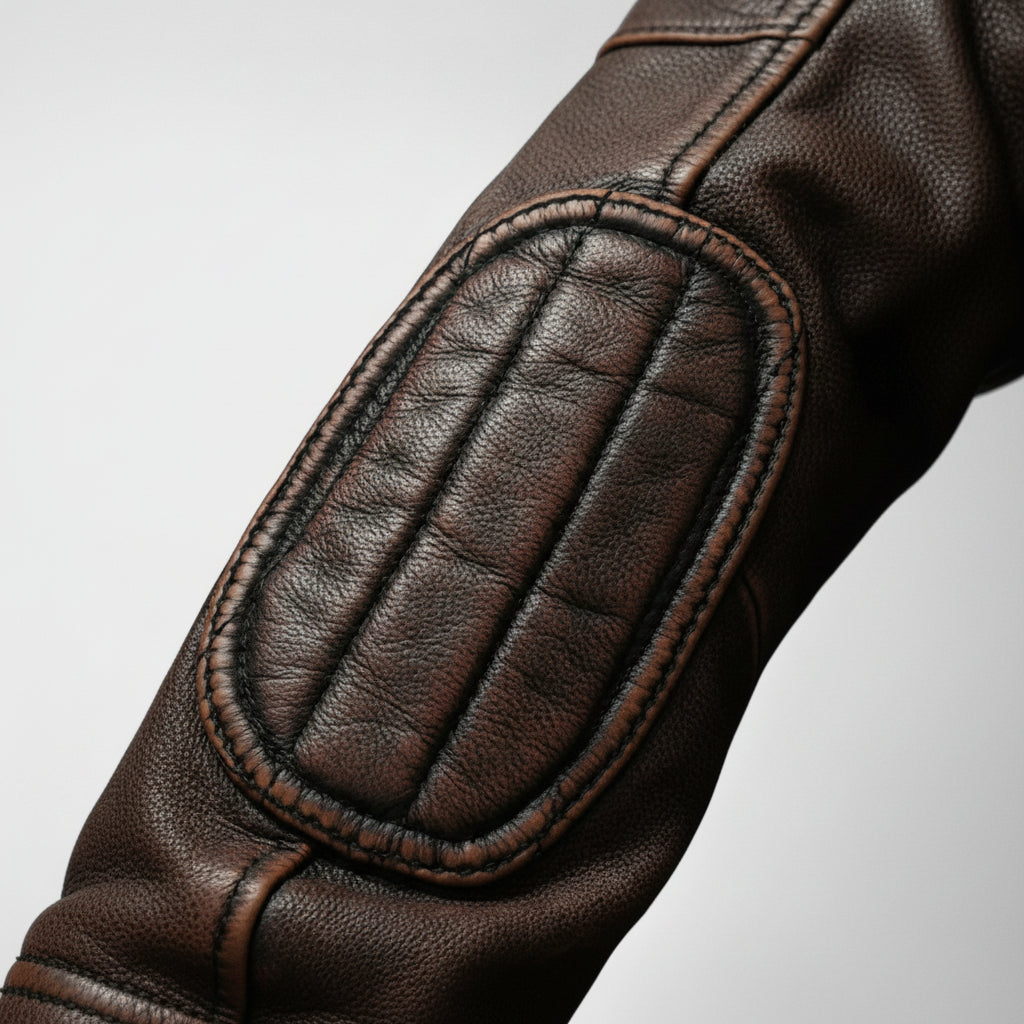 Retro Leather Biker Jacket For Men