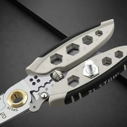 Heavy Duty Wire Cutter Crimper Tool with Metal Blade