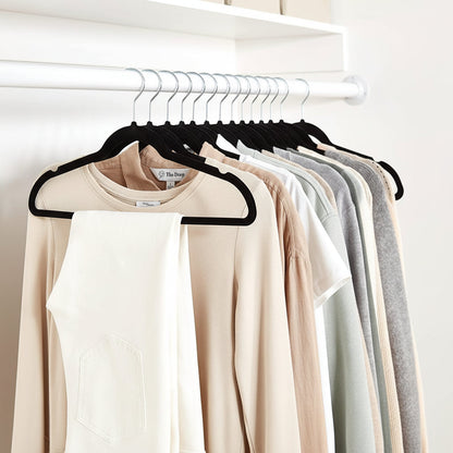 Premium Velvet Hangers Non Slip Closet Organizers Set