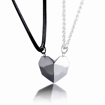 Lovely Heartbeat Lovers Magnetic Necklace Set