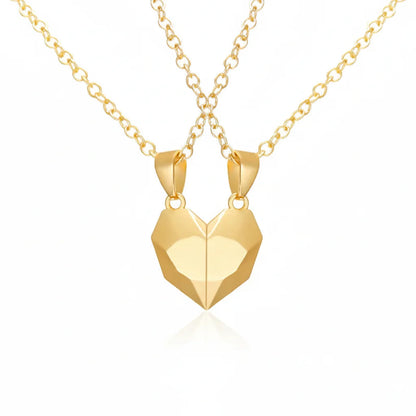 Lovely Heartbeat Lovers Magnetic Necklace Set