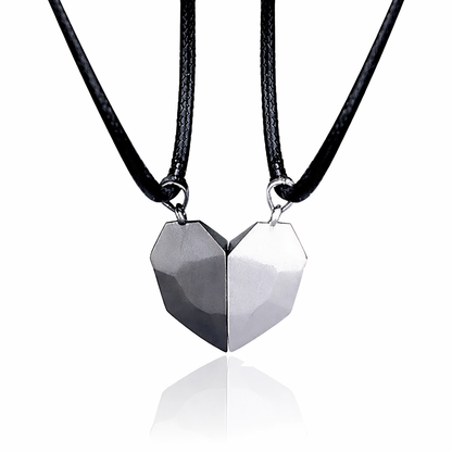 Lovely Heartbeat Lovers Magnetic Necklace Set