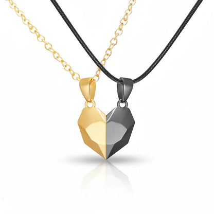 Lovely Heartbeat Lovers Magnetic Necklace Set