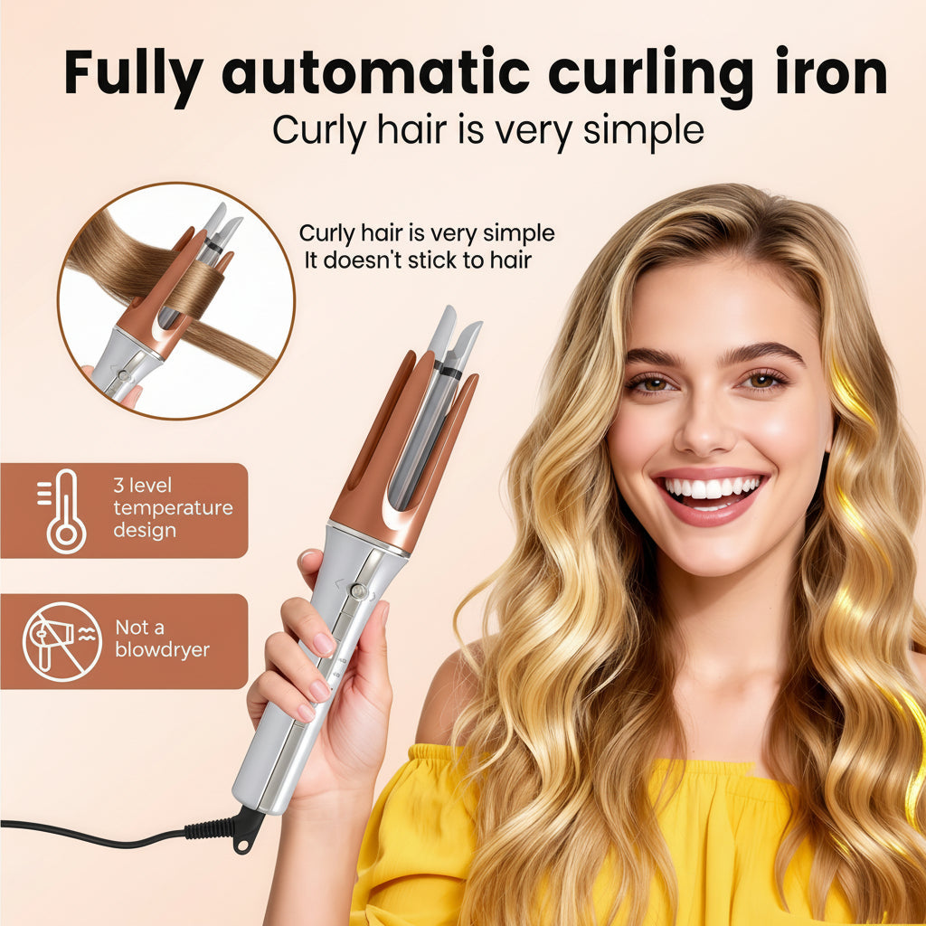 Easy Automatic Ceramic Curling Iron Styling Tool