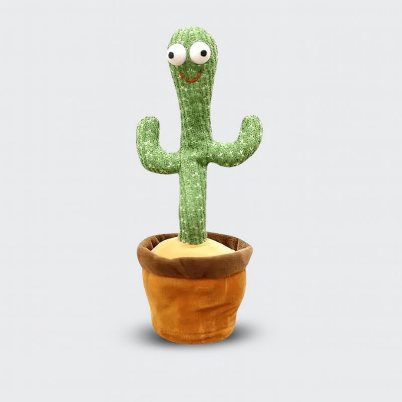 Fun Talking Cactus Soft Toy with Rechargeable Sound - Lusomart