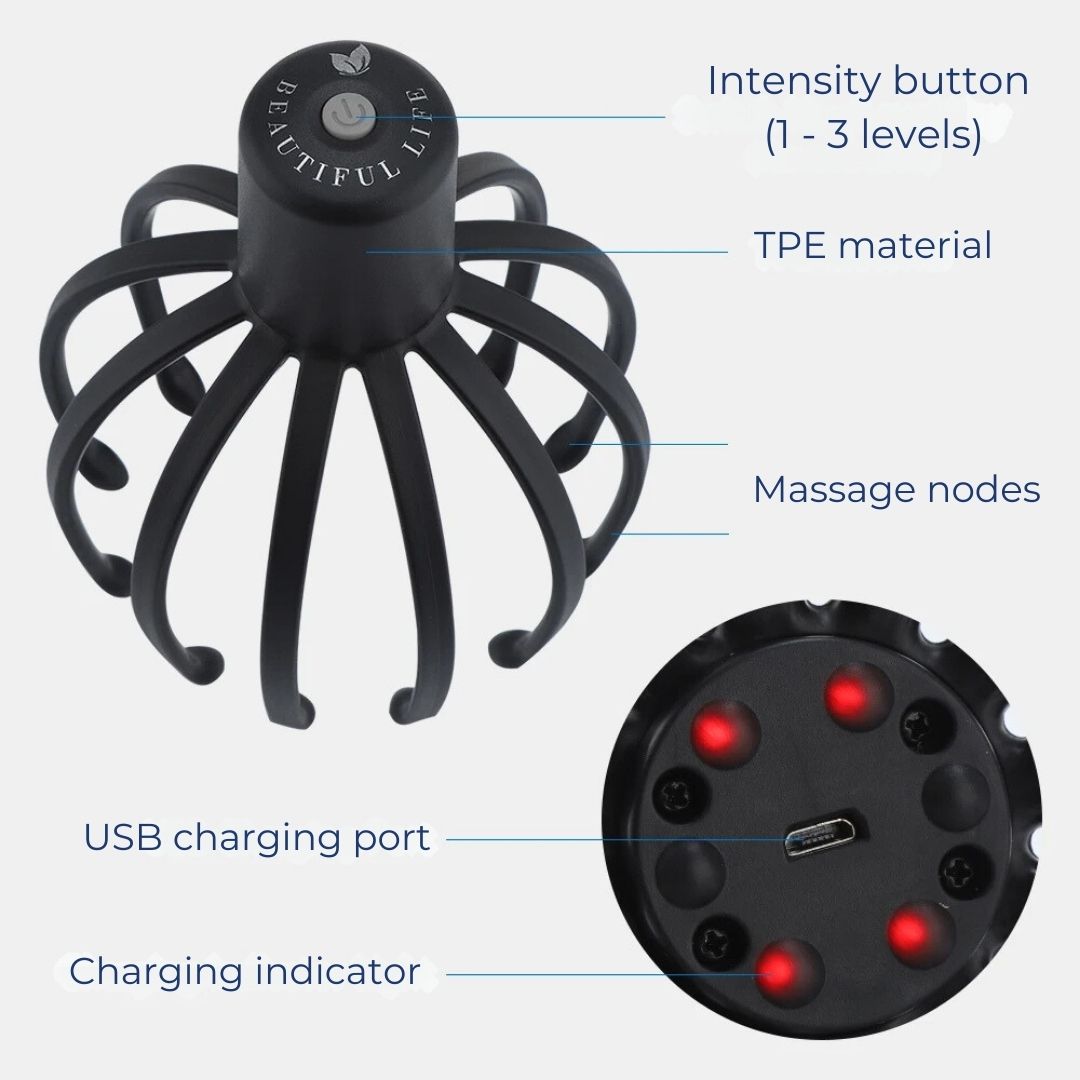 Relaxing Electric Head Massager For Tension Relief