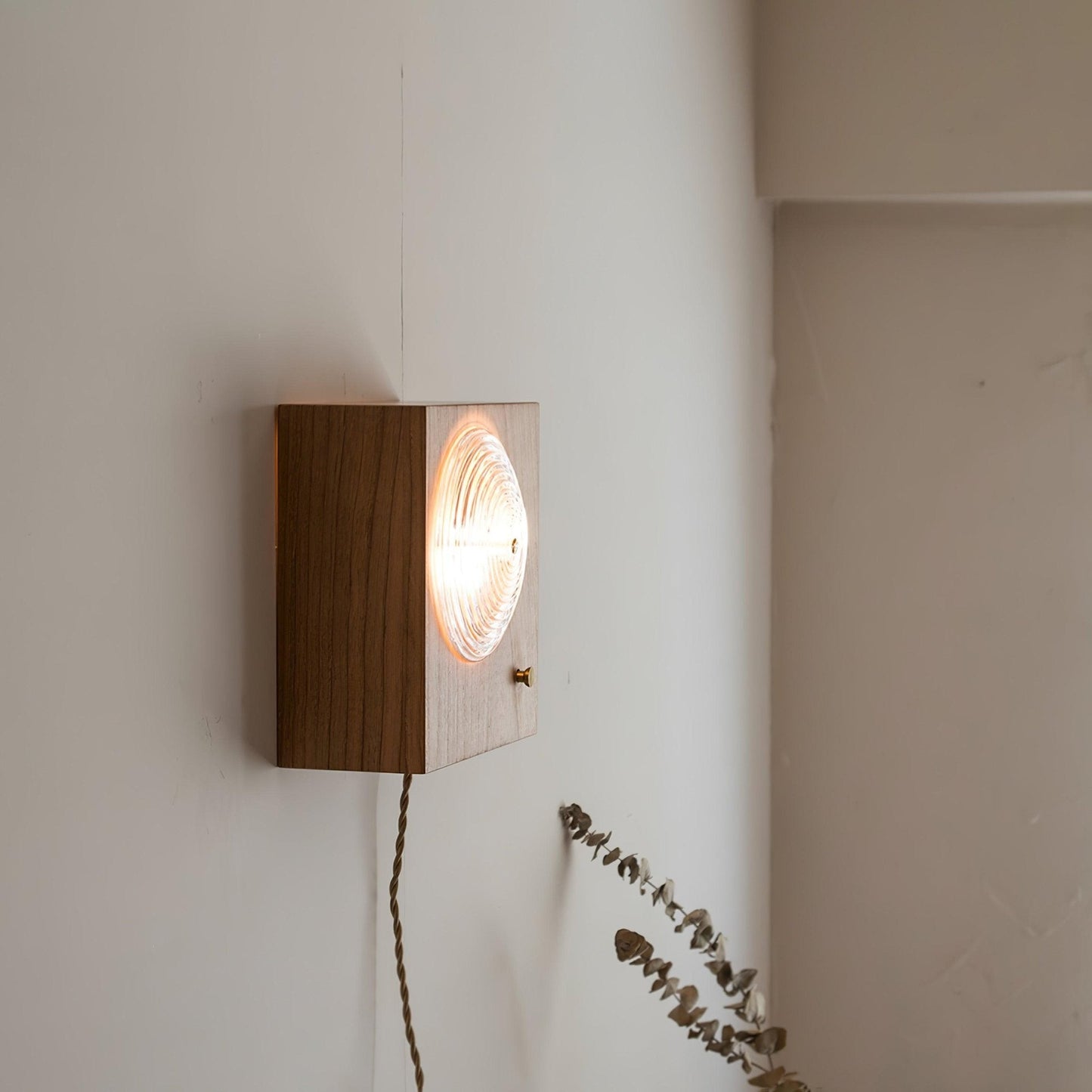 CameronWood | Charming Vintage Camera Wall Lamp with Warm Wood Accent 4