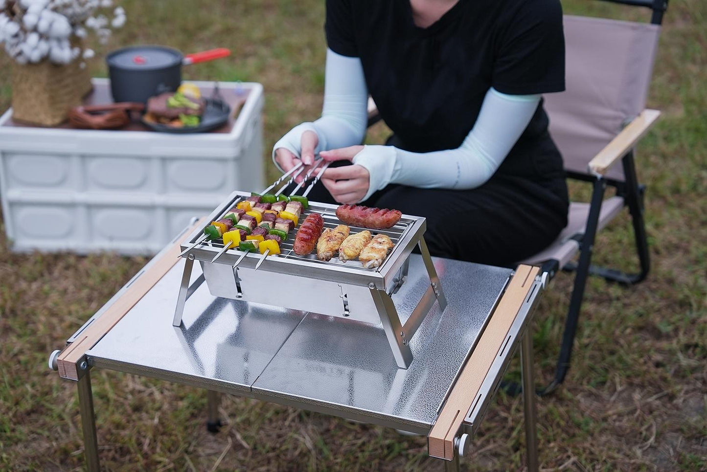 CampfireSteel | Portable Durable Folding BBQ Grill for Outdoor Adventures 1