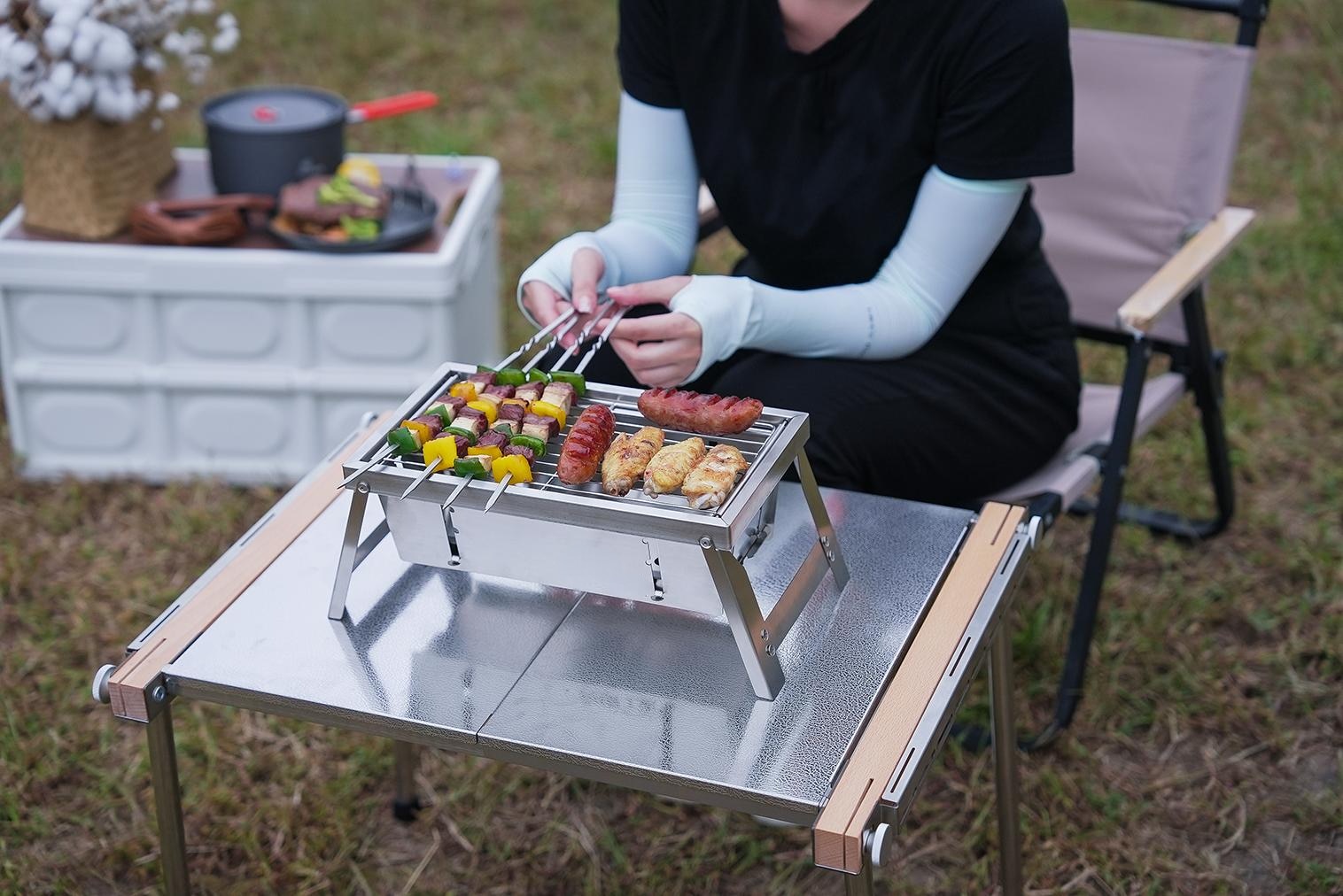 CampfireSteel | Portable Durable Folding BBQ Grill for Outdoor Adventures 1