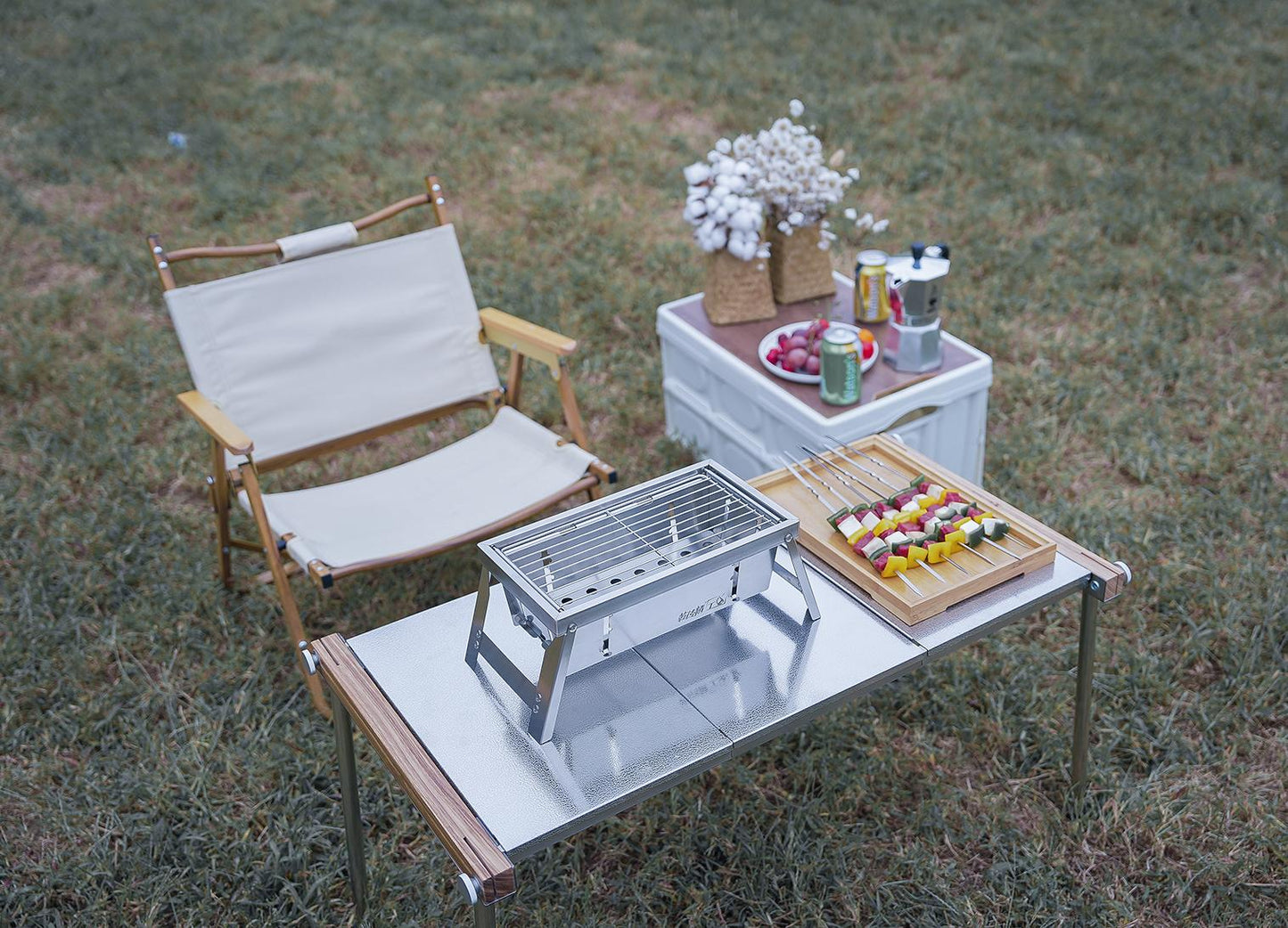CampfireSteel | Portable Durable Folding BBQ Grill for Outdoor Adventures 2