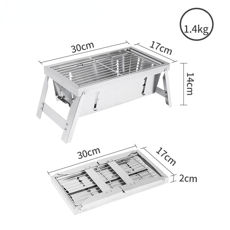 CampfireSteel | Portable Durable Folding BBQ Grill for Outdoor Adventures 4