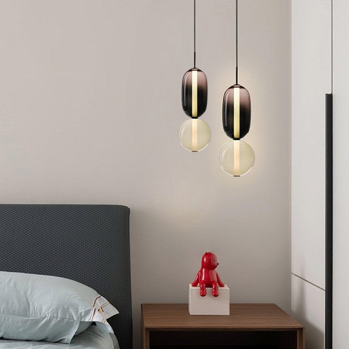 Multicolour Layered Glass Drop Light