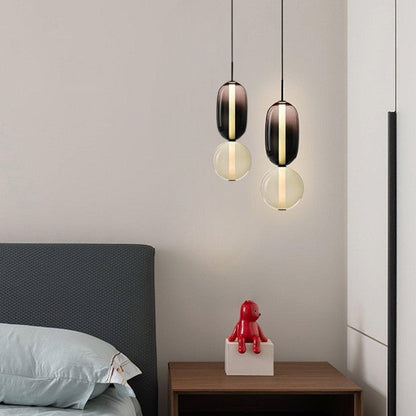 Multicolour Layered Glass Drop Light