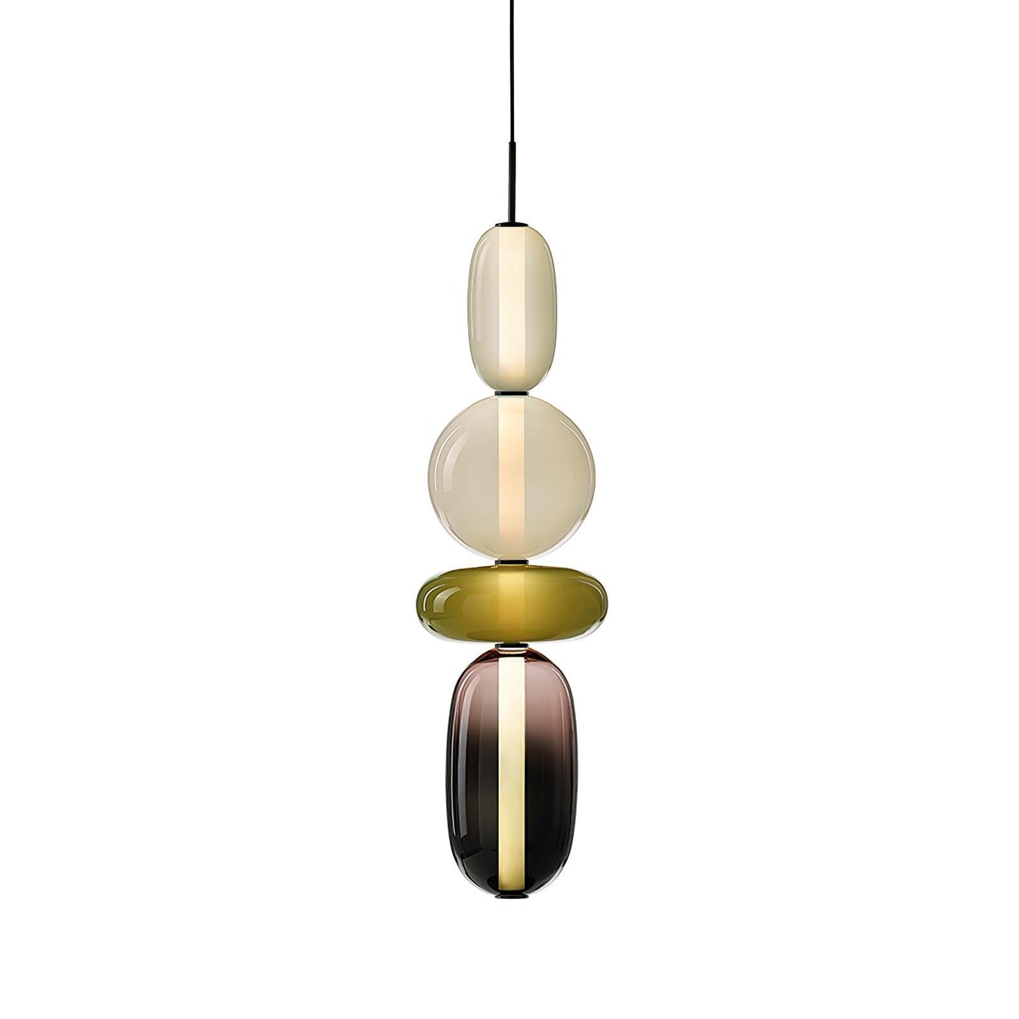 Multicolour Layered Glass Drop Light