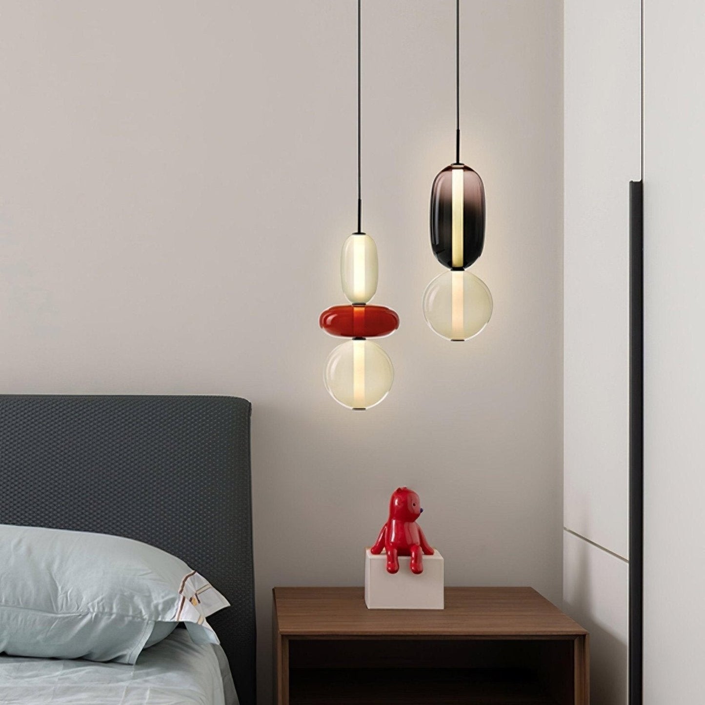 Multicolour Layered Glass Drop Light