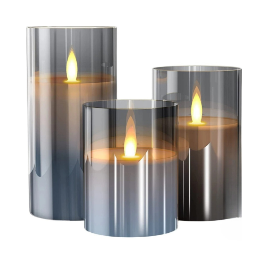 CandleEase | Flameless LED Candle Set with Remote Control for Warm Ambient Lighting 1