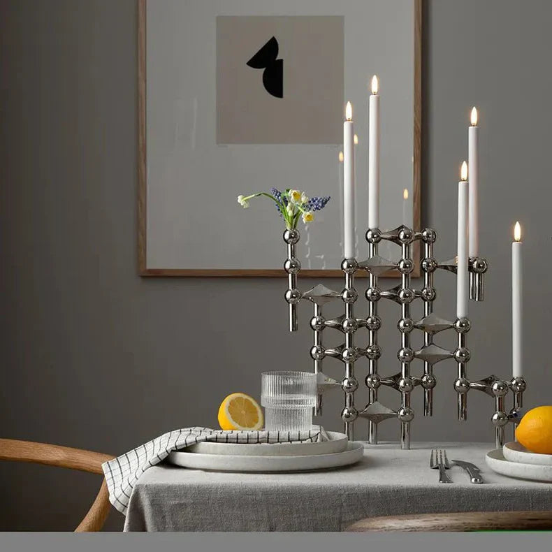 Contemporary Adjustable Metal Tea Light Holder