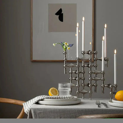 Contemporary Adjustable Metal Tea Light Holder