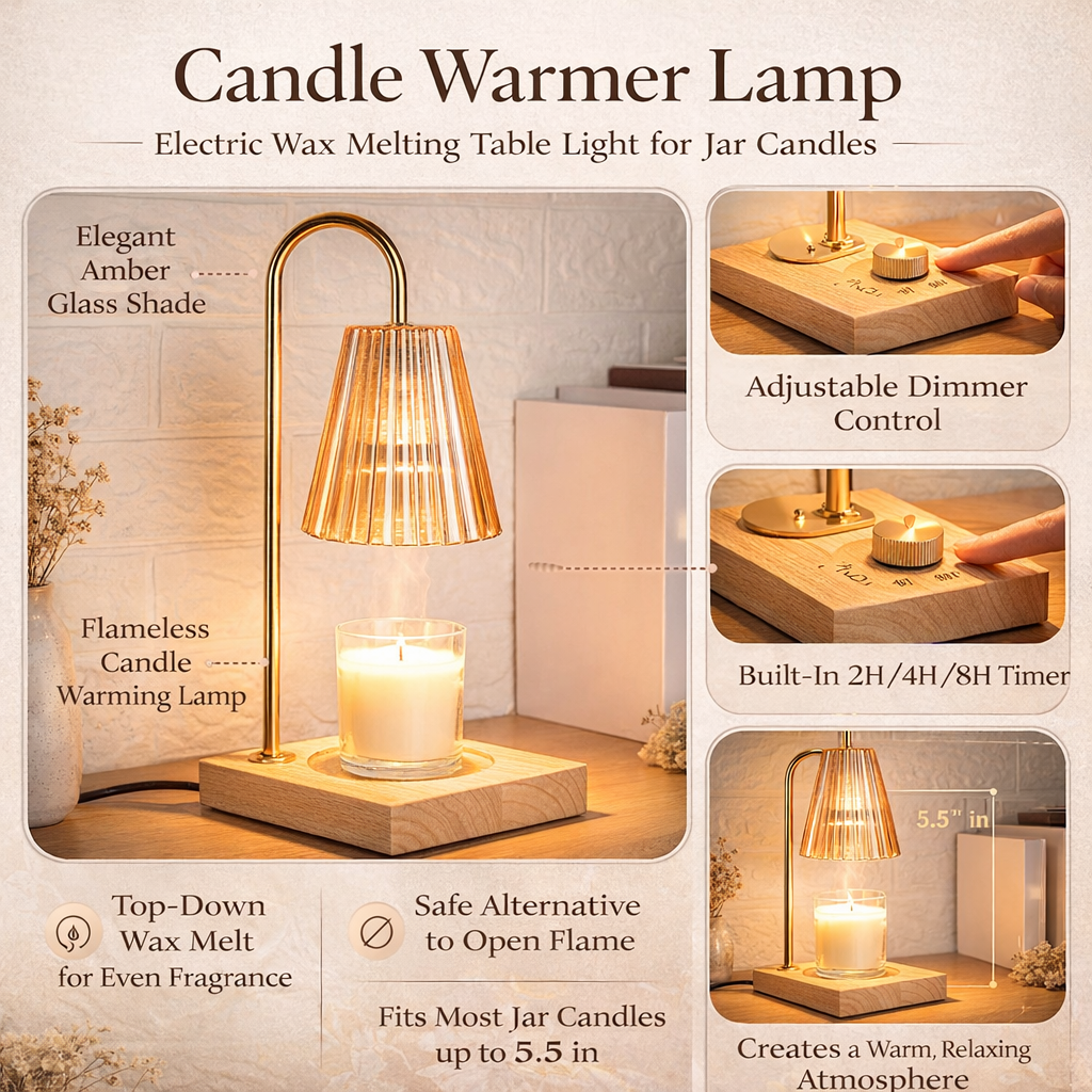 Warm Electric Melted Wax Table Lamp