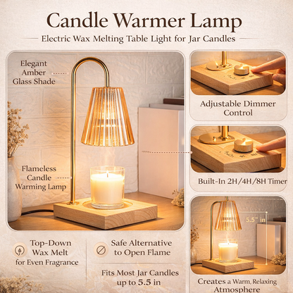 Warm Electric Melted Wax Table Lamp