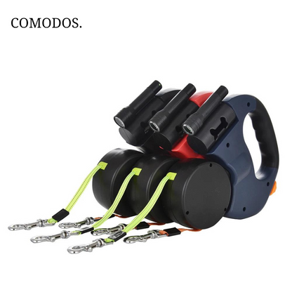 CanineHarmony | Durable Dual Dog Leash with Ergonomic Grip and LED Light 1