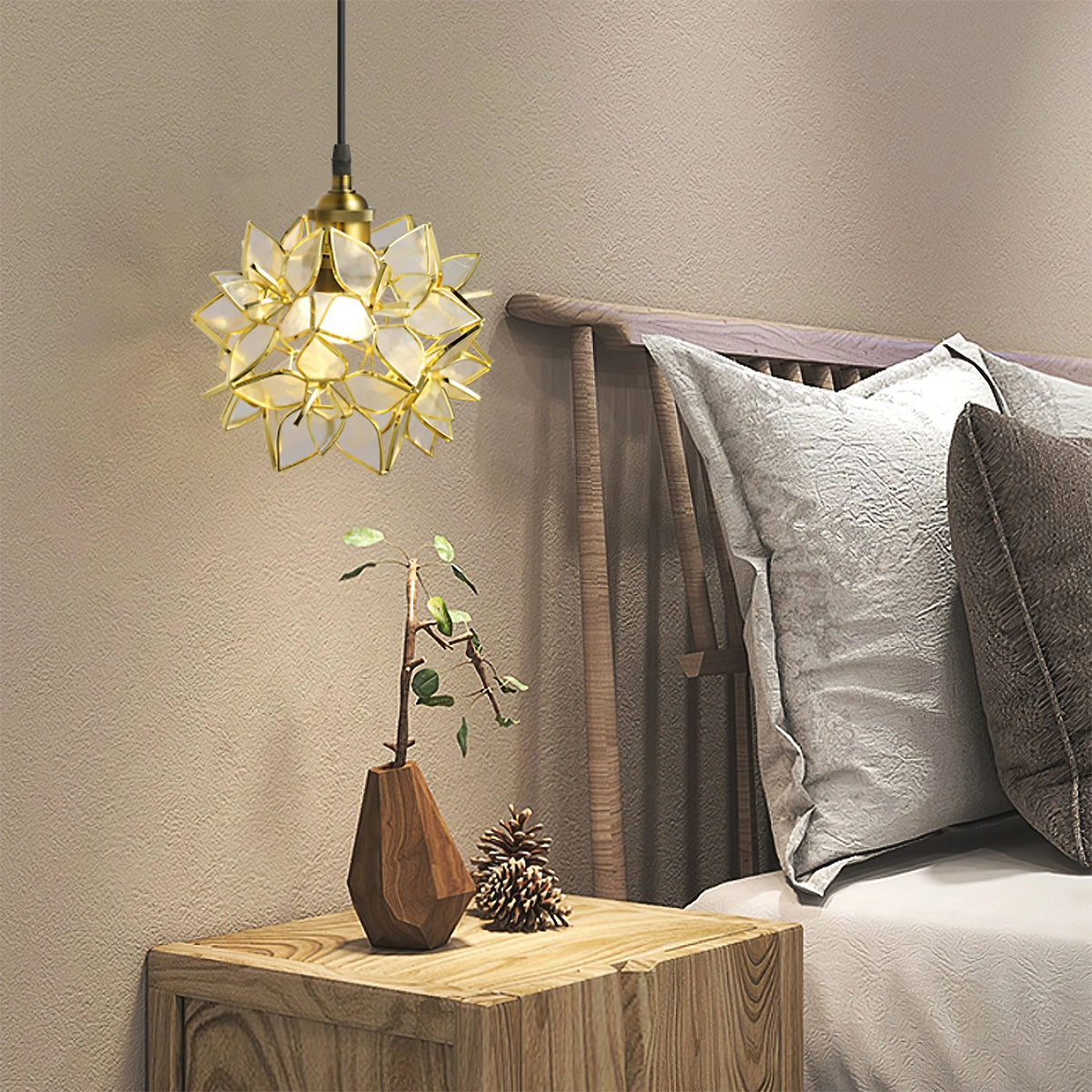 Elegant Shell Pendant Light Fixture