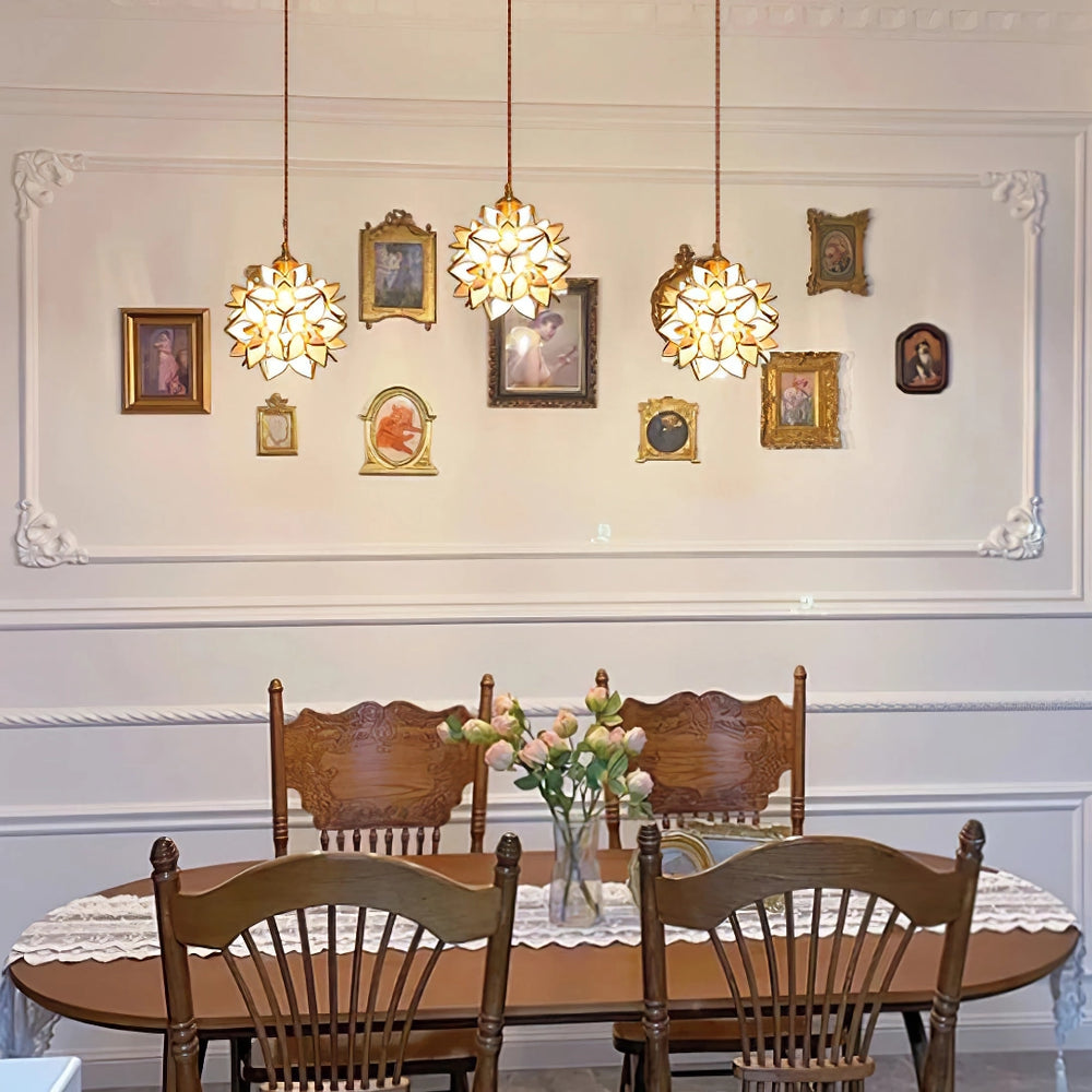 Elegant Shell Pendant Light Fixture