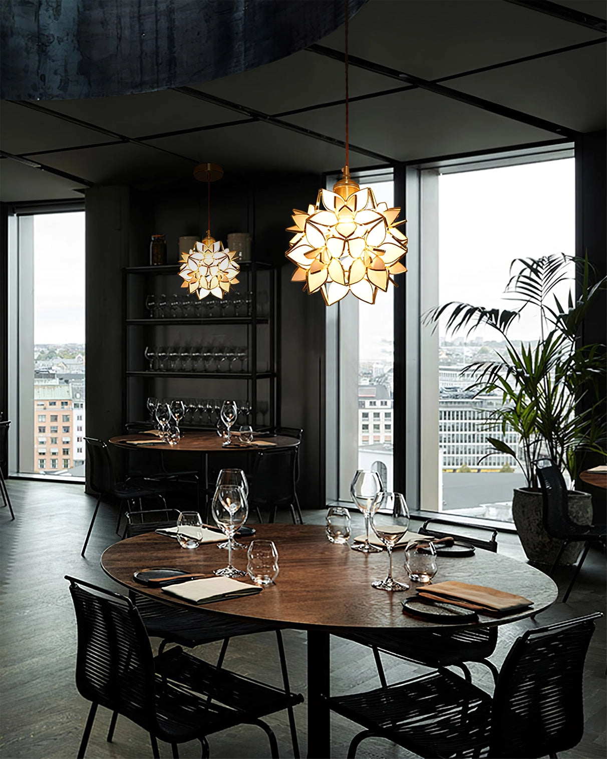 Elegant Shell Pendant Light Fixture