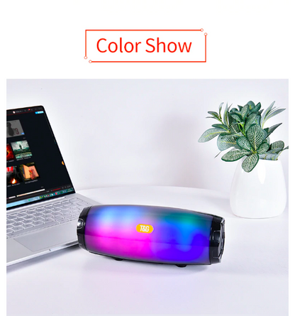 Wireless Bluetooth Speaker with Colorful Flashing Lights