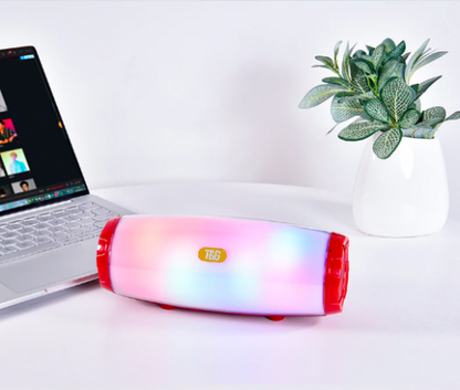 Wireless Bluetooth Speaker with Colorful Flashing Lights