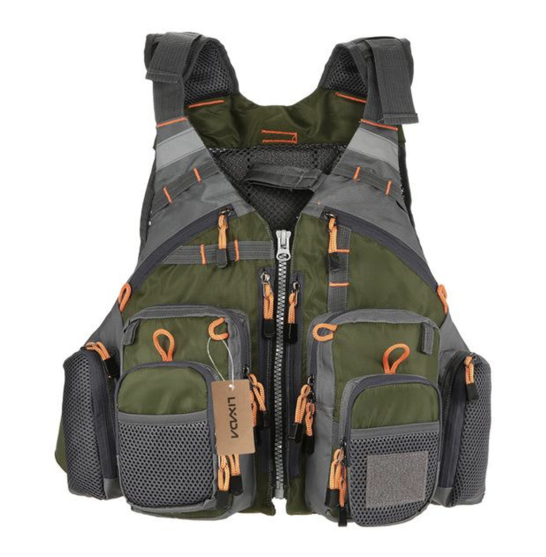 Fishing Life Jacket with Multiple Storage Pockets - Lusomart