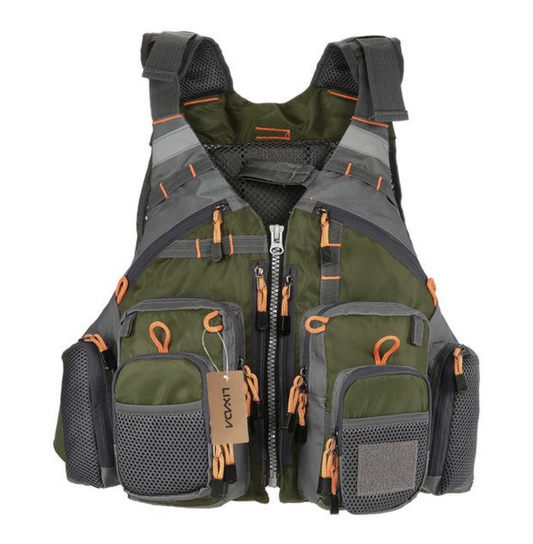 Fishing Life Jacket with Multiple Storage Pockets - Lusomart
