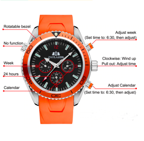 Stylish Automatic Men's Leather Strap Watch