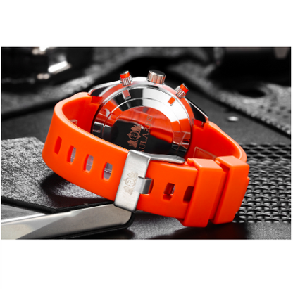 Men's Leather Strap Automatic Mechanical Wrist Watch