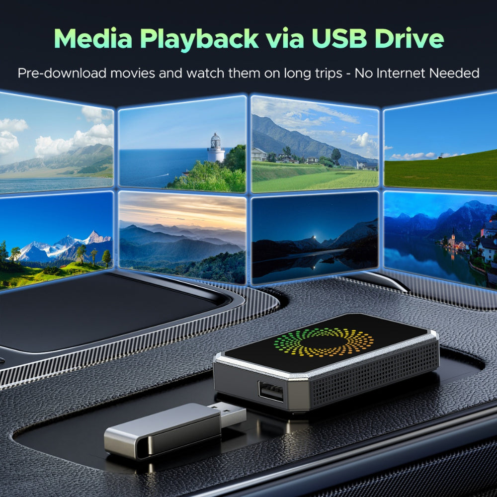 Wireless Car Media Player Dashboard Display Adapter