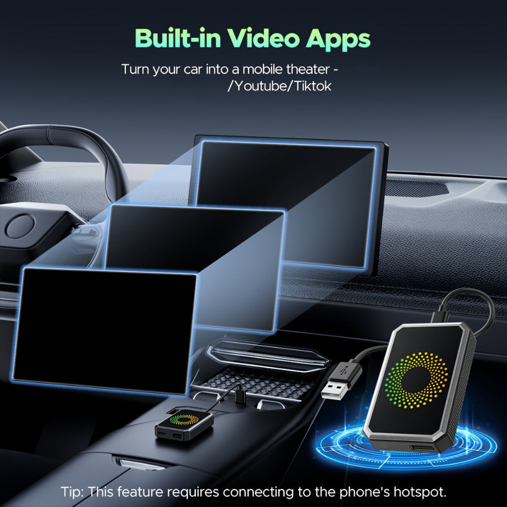 Wireless Car Media Player Dashboard Display Adapter