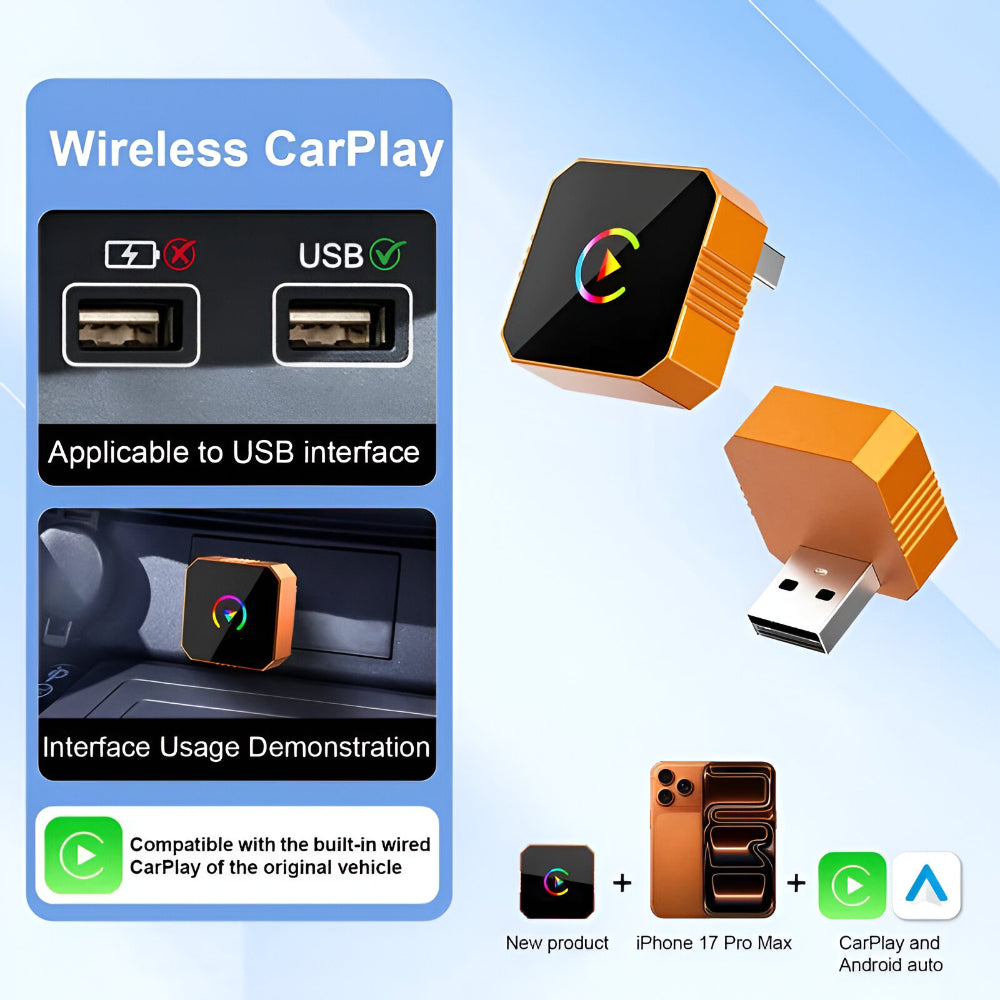 Compact Bluetooth Car Phone Mount Adapter