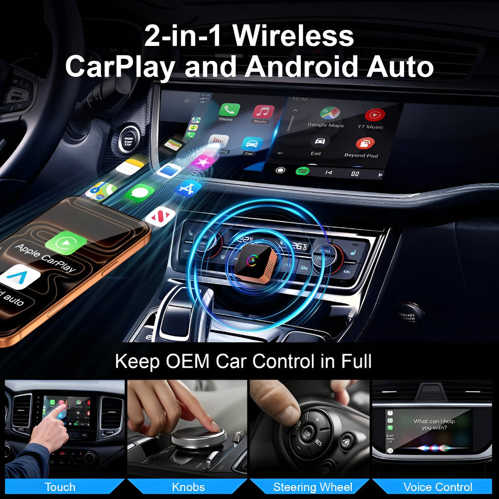 Compact Bluetooth Car Phone Mount Adapter
