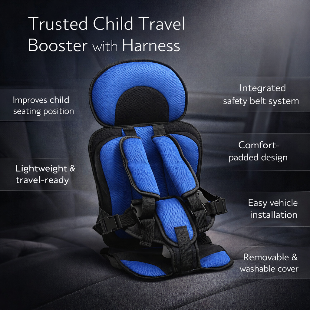 Comfortable Kids Booster Car Seat Travel Cushion